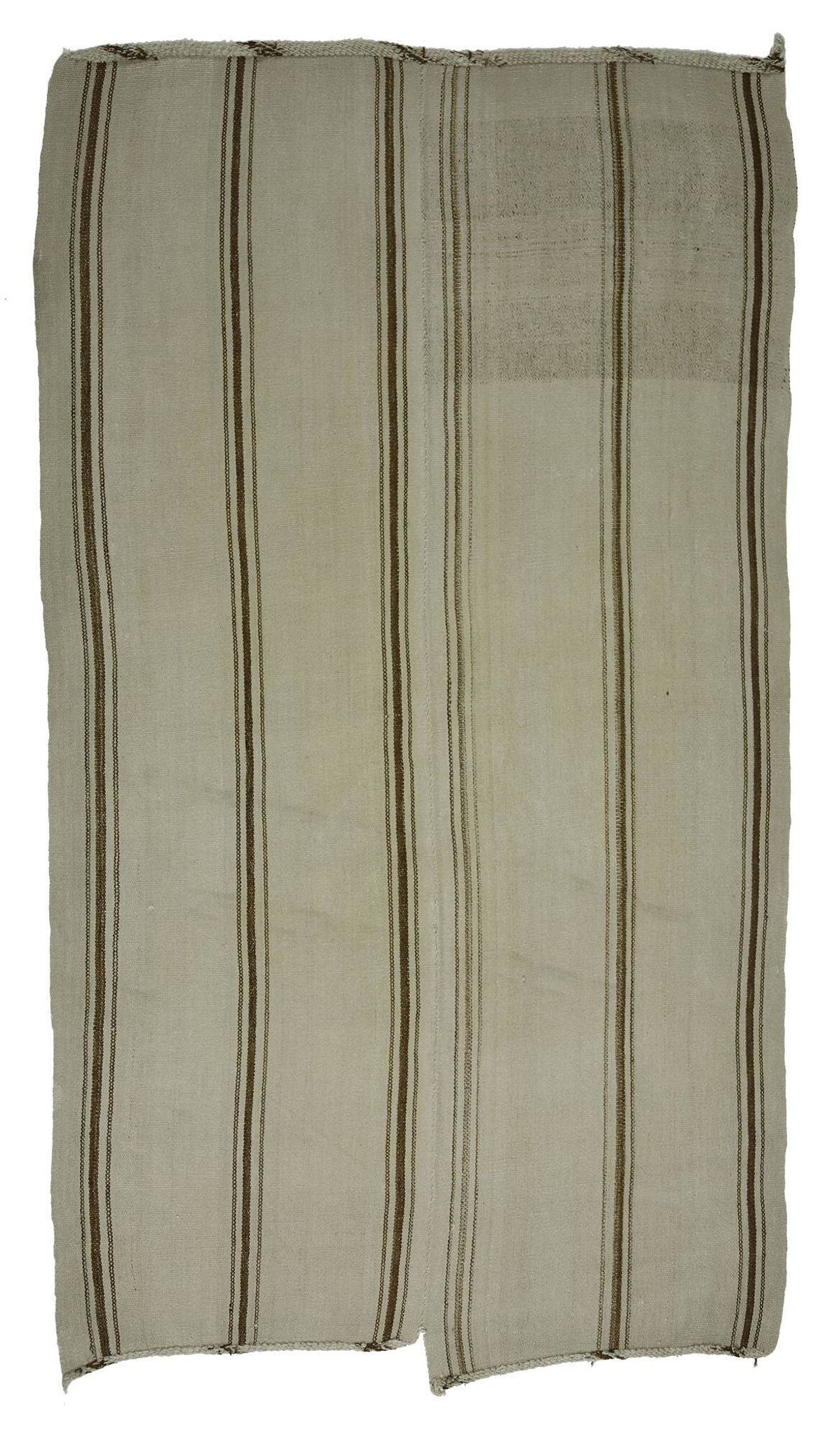 Turkish Kilim Konya Vintage 166x268 cm Beige Minimalist Stripes