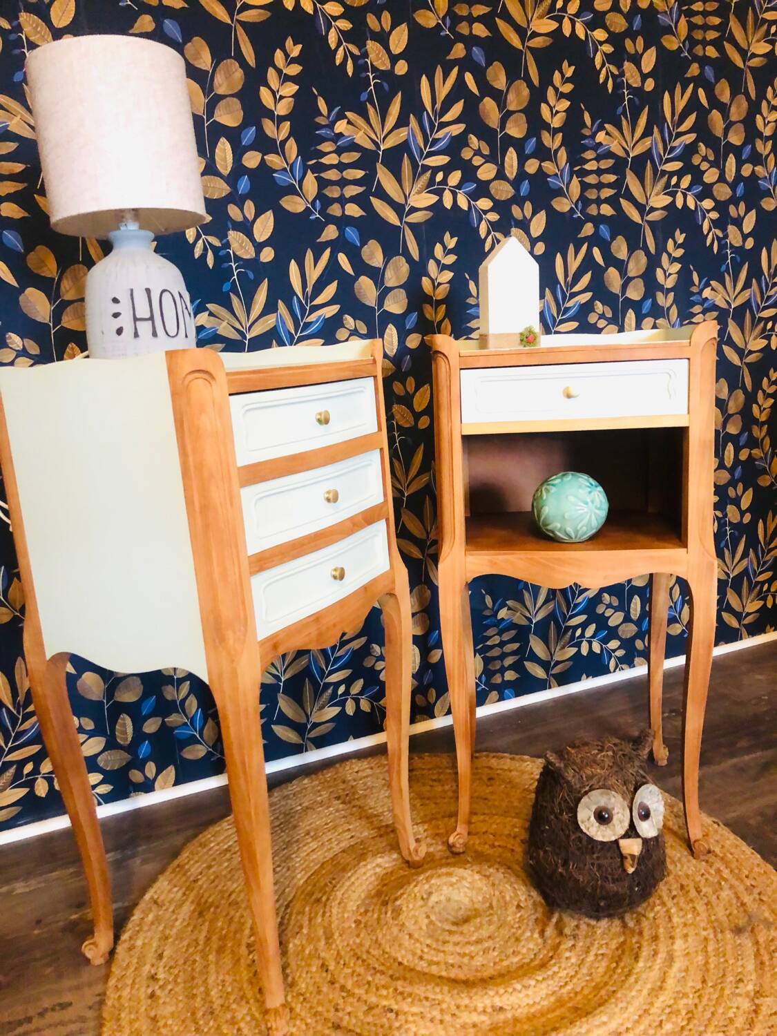 Pair of Louis XV style bedside tables