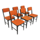 Set de 6 chaises scandinave en hêtre, Suède, 1960