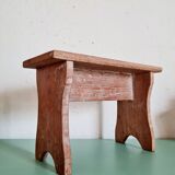 Mini wooden farmhouse bench