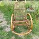 Rocking-chair vintage rotin