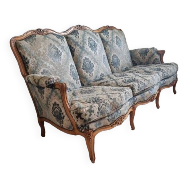 Canapé français ancien style Louis XV