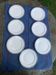 7 small plates in Royal Bone China porcelain, Maya model, Fine Bone