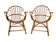 Paire de fauteuils coquille vintage 1950