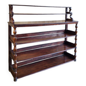 Mahogany wall-mounted console/shelf