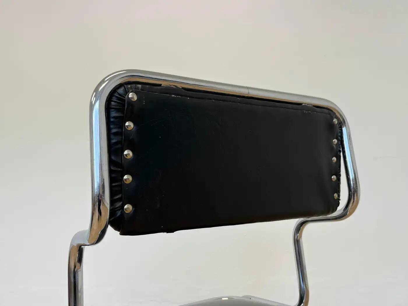 Midcentury chrome chair by Arch, Ladislav Vrátník for restaurant in Prague, 1970s