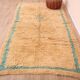 Peach Vintage Moroccan Rug 144 x 270 cm, Berber Wool Rug, Handmade Boho Rug