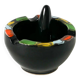 Grand mortier en céramique, noir & multicolore, 1960