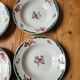 Lot n°2 of 5 soup plates FB 62