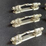 6 zoomorphic knife holders - Orfèvrerie REX