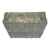 1960s 1970s Ice Glass Flush Mount Plafoniere by Kalmar Franken KG Austria