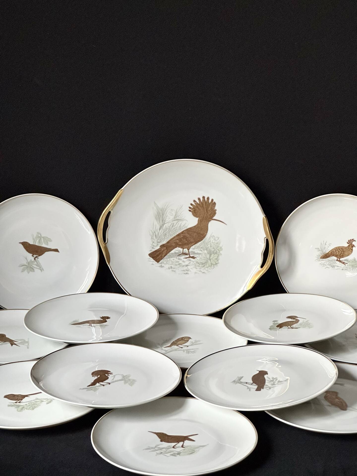 Service Bernardaud Les oiseaux d’or