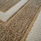 Geometric patterned jute rug 80x150 cm