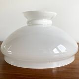 Vintage Opal Milk Glass Student Lampshade with Diameter of 20.1 cm