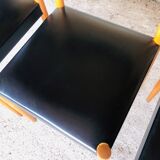 Set of 4 Scandinavian style dining chairs, circa 60