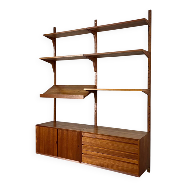 Système d'étagères en teck Poul Cadovius Cado vintage des années 60 design danois — Beyit