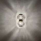 Ensemble de 2 appliques murales ou plafonniers Ice Cube de J.T. Kalmar