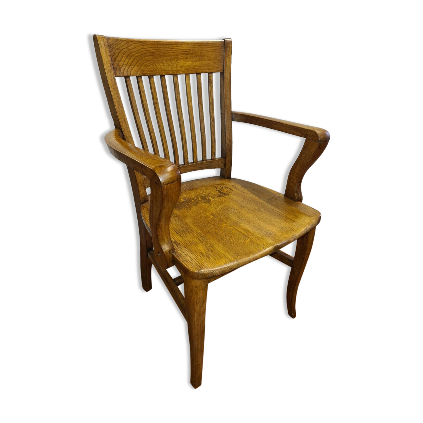 Oak desk armchair