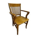 Oak desk armchair
