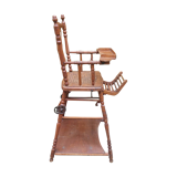 Antique high chair for baby and child