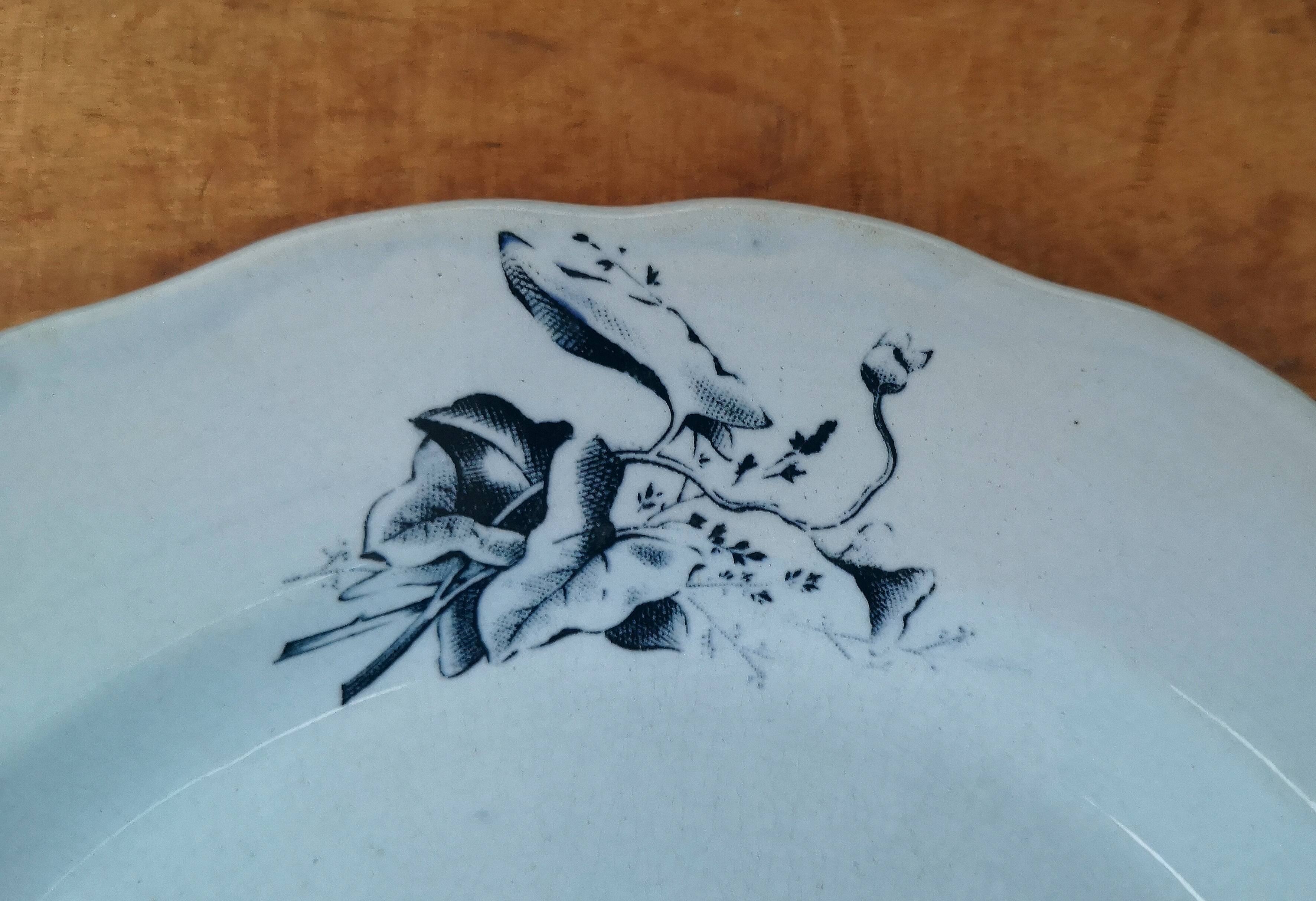 Very rare old ironstone plate