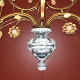 Large seven-light wall light, attributed to Maison Baguès