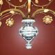 Large seven-light wall light, attributed to Maison Baguès