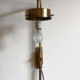 Sergio Mazza for Artemide, Italian "Delta" glass brass wall lamp 1960s