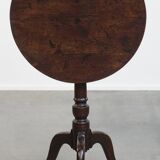 Antique 19th-Century English Tilt-Top Table / Side Table
