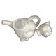 Small teapot in the shape of a cat