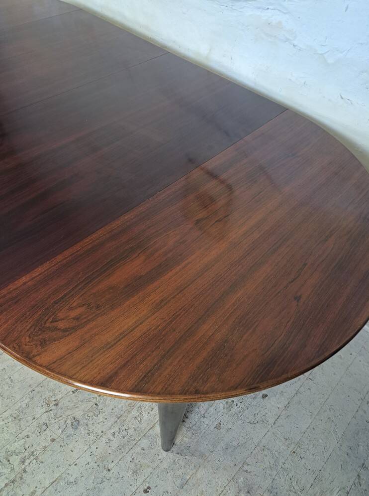 Extendable rosewood table, designed by J. Andersen, Denmark, 1960s