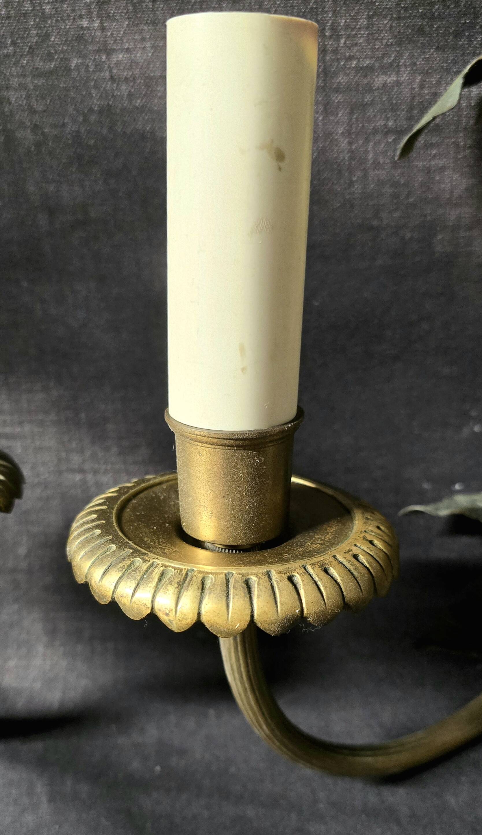 Maison Charles & Fils - Pair of Pineapple wall lights