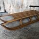 Ancienne luge en bois & lames metal vintage #a355