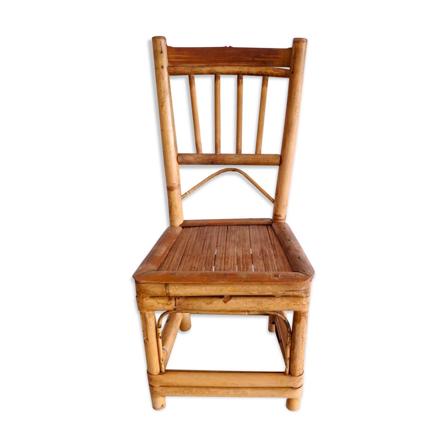 Vintage bamboo chair for children
