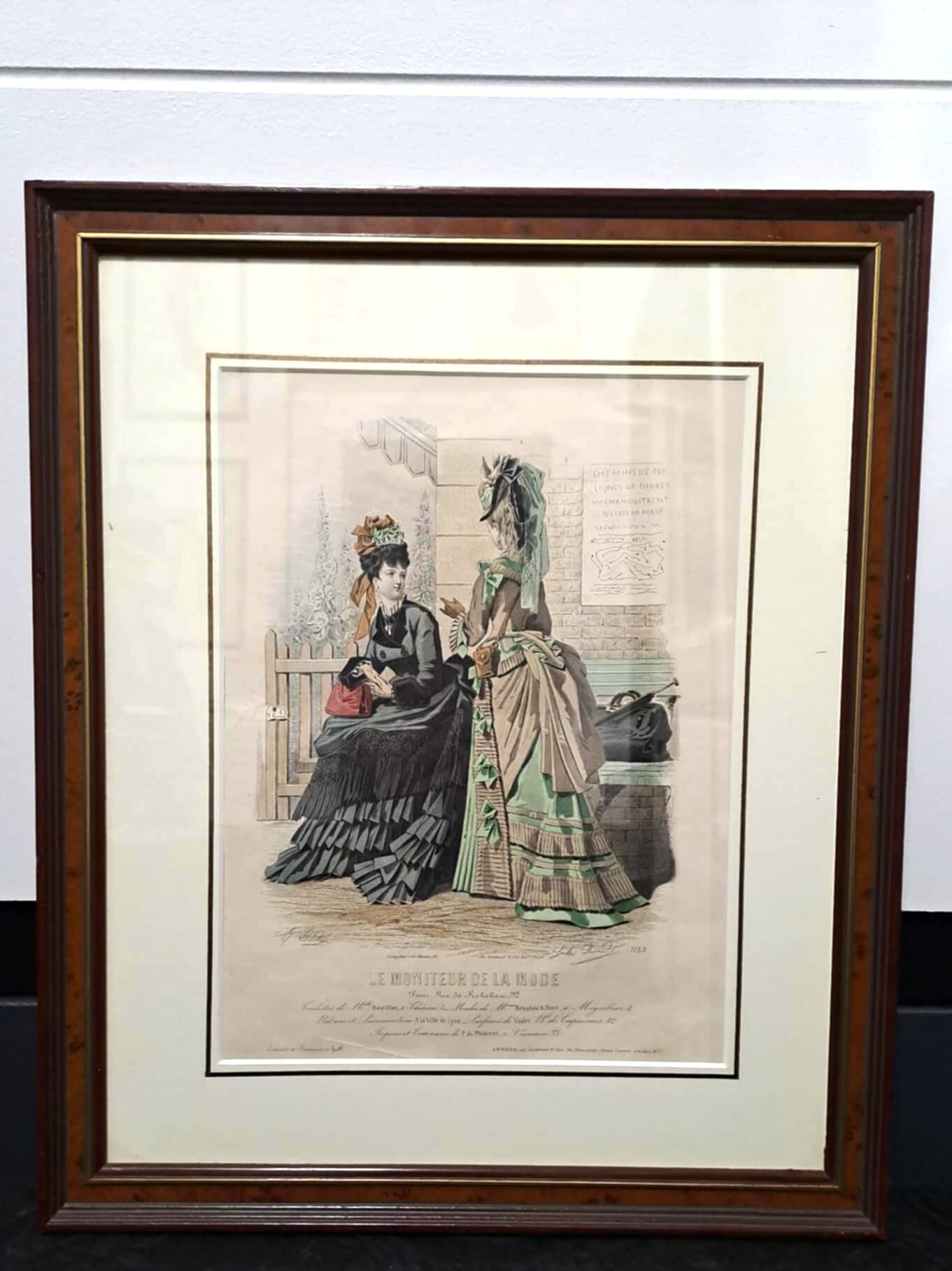 Fashion sketch under frame