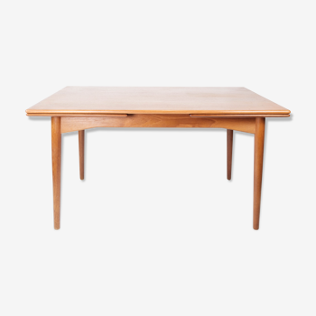 Table à manger en teck avec extensions du design danois des années 1960