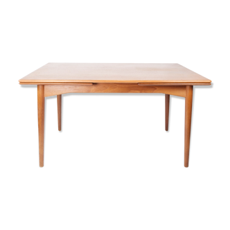 Table à manger en teck avec extensions du design danois des années 1960