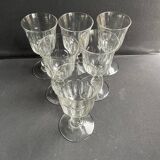 6 verres à eau XIXème – Établissements Legras