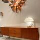 Teak and brass enfilade Modulus by William Watting for Fristho NL 1950s