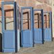 Double doors, two leaves, solid wood (Set of 4)