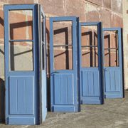 Portes doubles, deux battants, bois massif (Lot de 4)