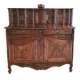 Provençal buffet with two bodies in solid walnut from the 18th century.
