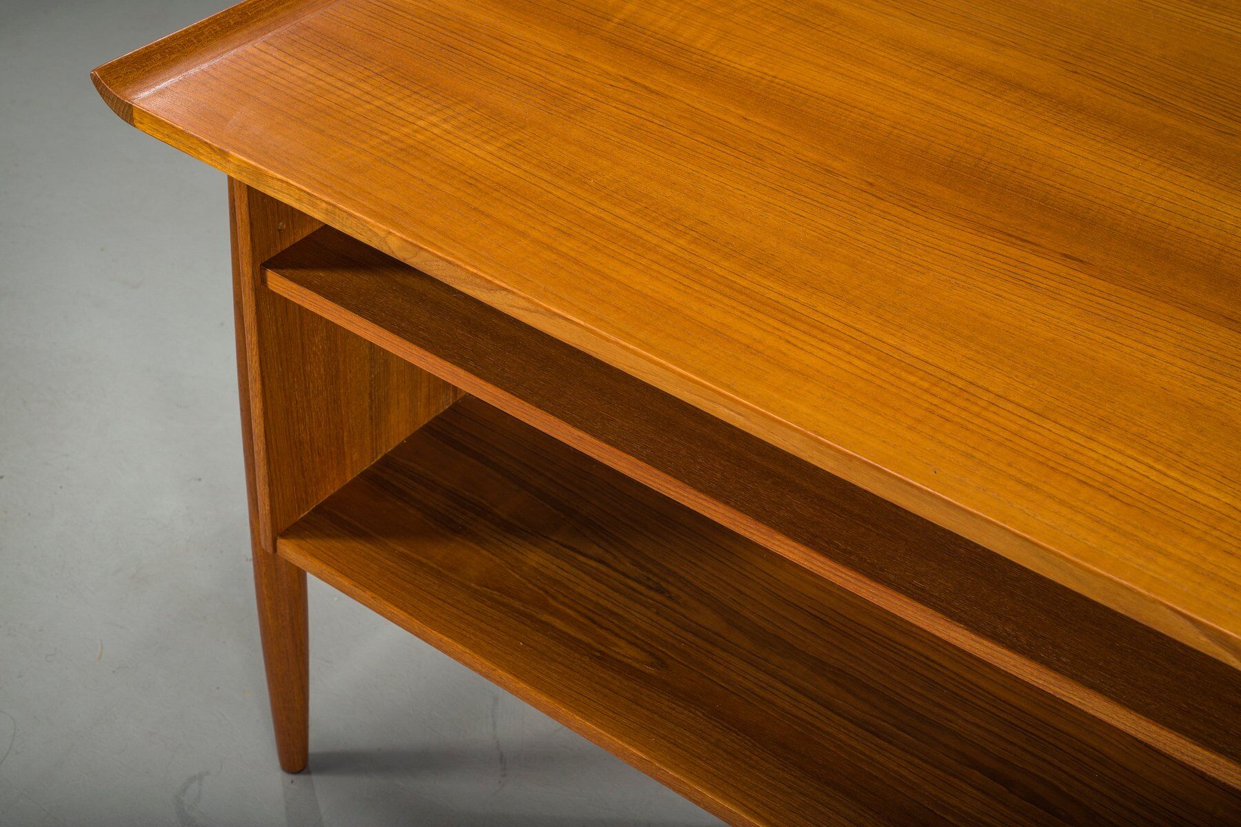 Mid-century Danish teak executive desk by Arne Vodder for H.P. Hansen, 1960s