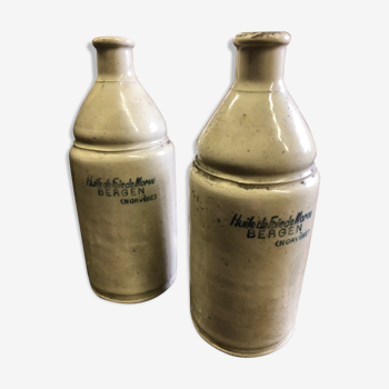 Sandstone bottles of cod liver oil