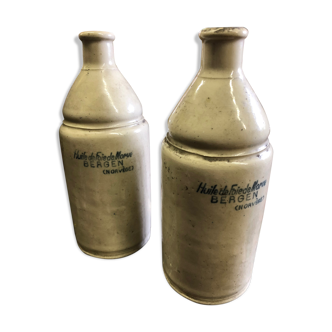 Sandstone bottles of cod liver oil