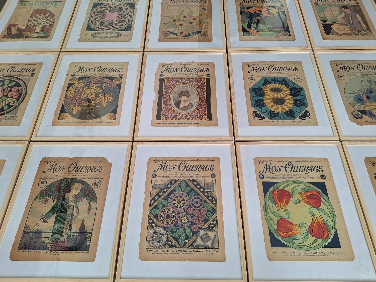 Art deco magazine covers, vintage retro decoration, paintings