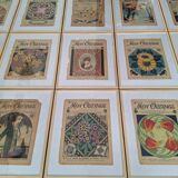 Art deco magazine covers, vintage retro decoration, paintings