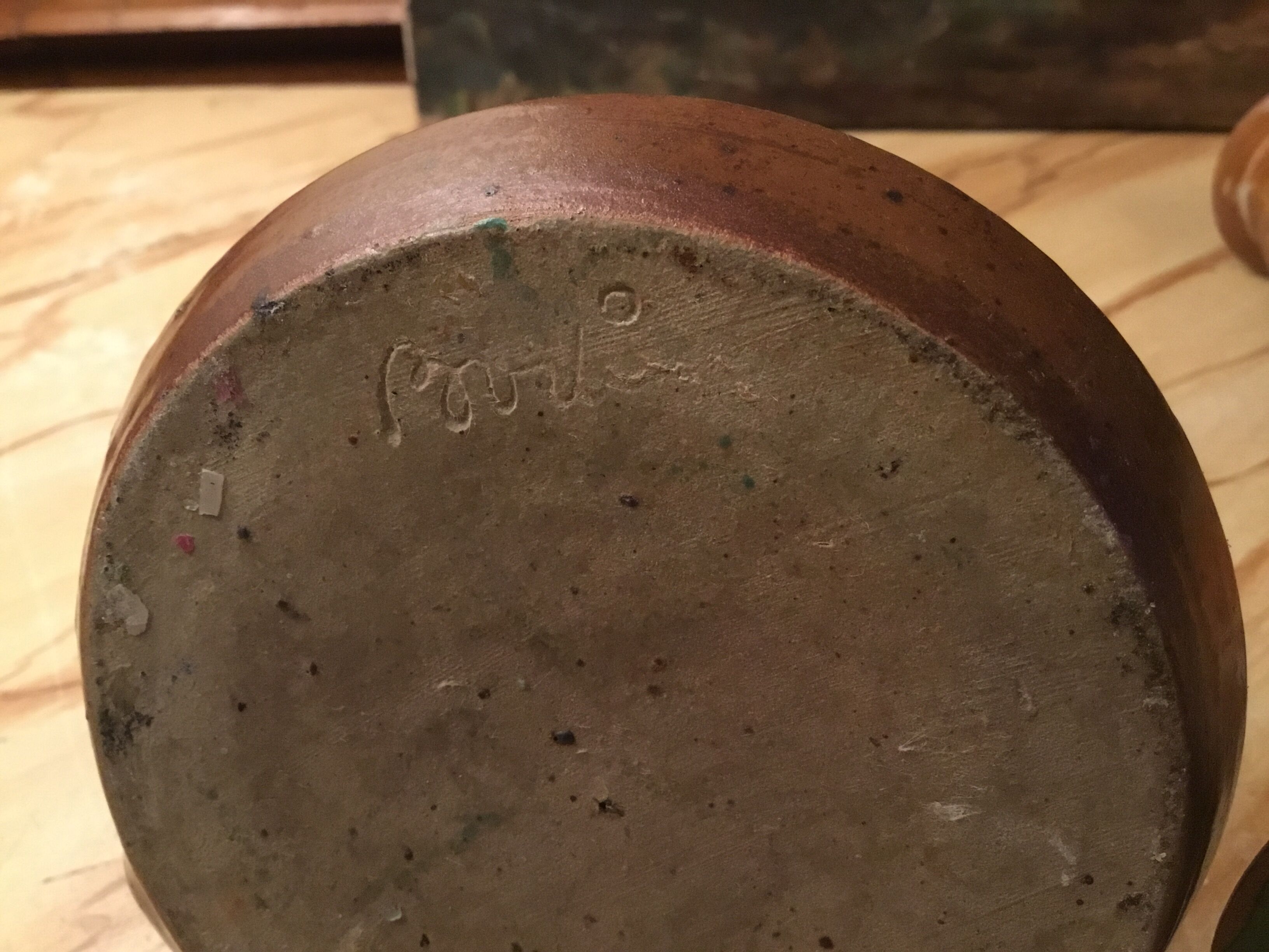 Vintage sandstone candlesticks