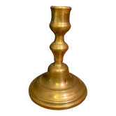 Eighteenth-century brass bronze candle holder
