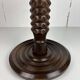 Low wood turned midcentury brutalist side table, style of Charles Dudouyt
